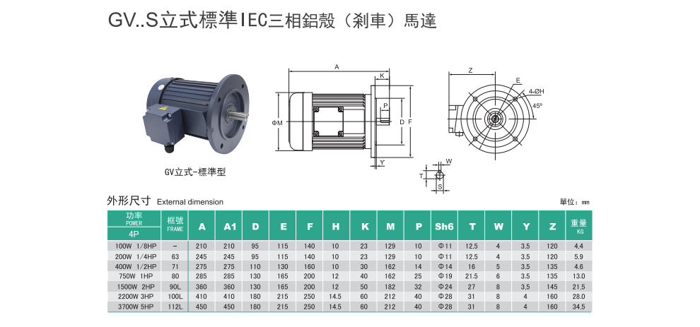 IEC铝壳三相电机(图1)